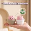 Portable Stress Reliever Potted Pig Clicker Toy with Bead Chain, Clicky Button Fidget Backpack Pendant for Relief, Finger Backpacks School Bags Decor