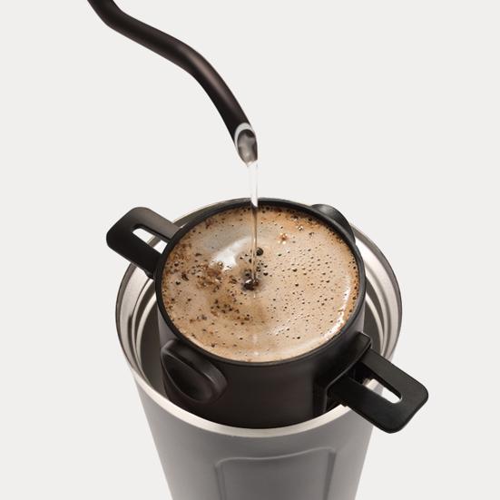 Ergonomic Retractable Ergonomic Coffee Filter Retractable Plastic Stable Even Filtration Coffee Strainer