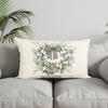 Heimdeko mischt sich Unser Zuhause Florale Kissenhülle Geeignet für Sofa Schlafzimmer Auto Kissenbezug Kissen Rechteckiges Rückenkissen