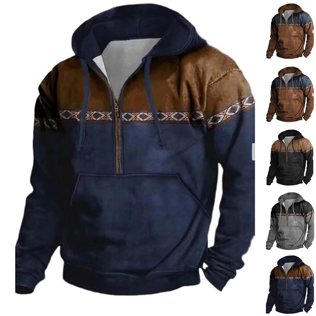Men  Leisure  Fashion  Hooded Hood  Zipper  Hoodie
