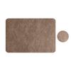 Faux Leather Placemat Coaster Dining Table Heat Insulation Pad Dual Side Waterproof Placemat for Kitchen Countertops Dining Tables