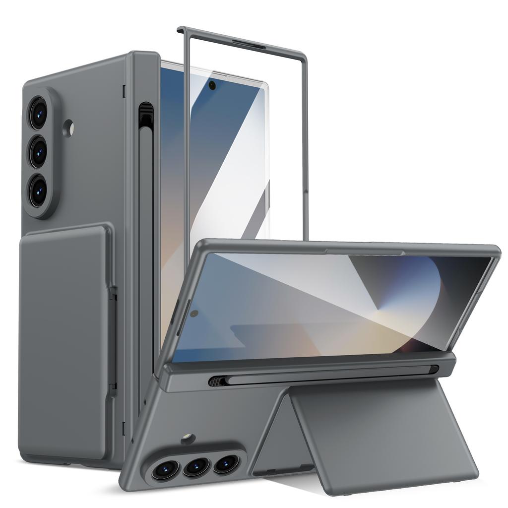 Full Protection For Samsung Galaxy Z Fold 8 Ultra Z Fold 7 6 5 With Card Holder Bracket Pen Screen Hinge Protector Cover Fundas