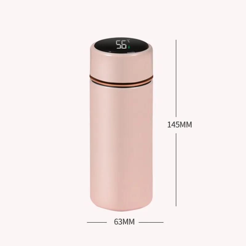 280ML Smart Thermos Water Bottle Intelligent Temperature Display Stainless Steel Vacuum Flasks Thermoses with Filter Tee Cup