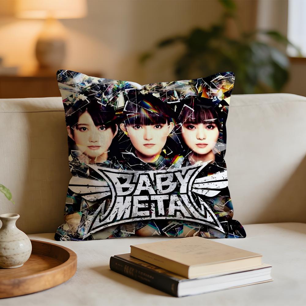 

Rock Band BBabymetal Cushion Cover Short plush pillowcase for bed sofa carwashable 30x30cm