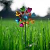 Rotating Wind Spinner Sculpture Suitable For Outdoor Decorations Easy Assembly Metal Garden Art Design Weather Resistant