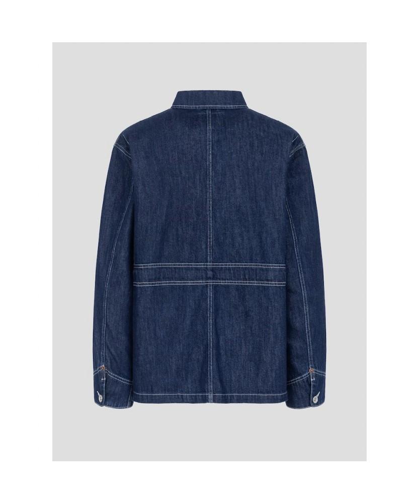 Beanpole Men Denim Work Jacket Blue