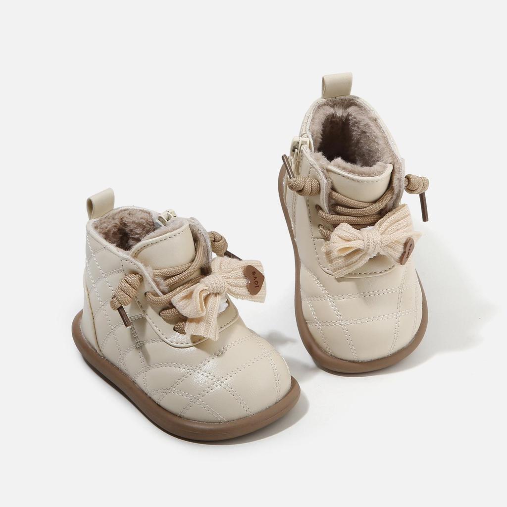 2025 Winter Rutschfeste Weichsohlen Schneestiefel für Kinder - Mit Baumwollvelours für Jungen & Mädchen