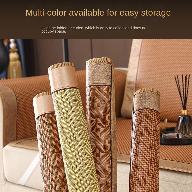 Summer rattan mat sofa cushion summer ice silk rattan mat non-slip mat seat cushion sofa cover cover seat cushion