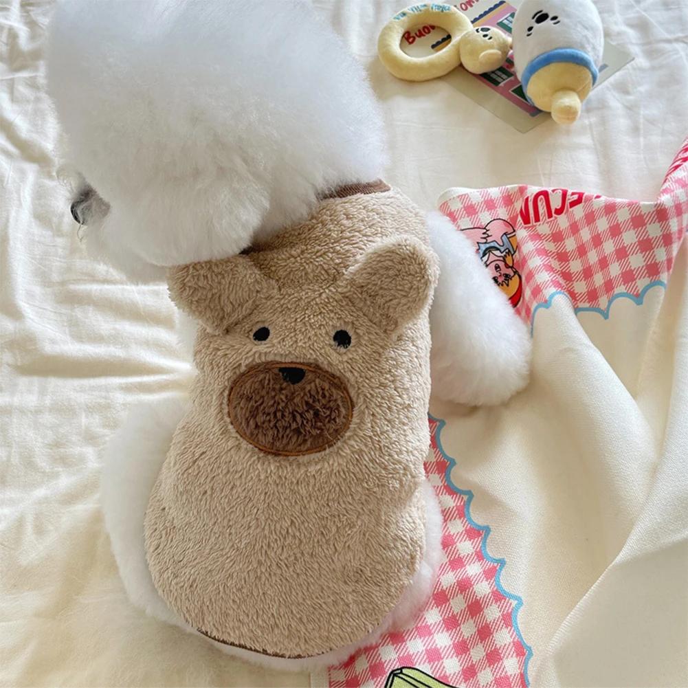 Winter Clothing Plush Teddy Bear Sweater Warmth Pets Cute Clothes Teddy Schnauzer Clothes Puppy Clothes Designer Dog Clothes