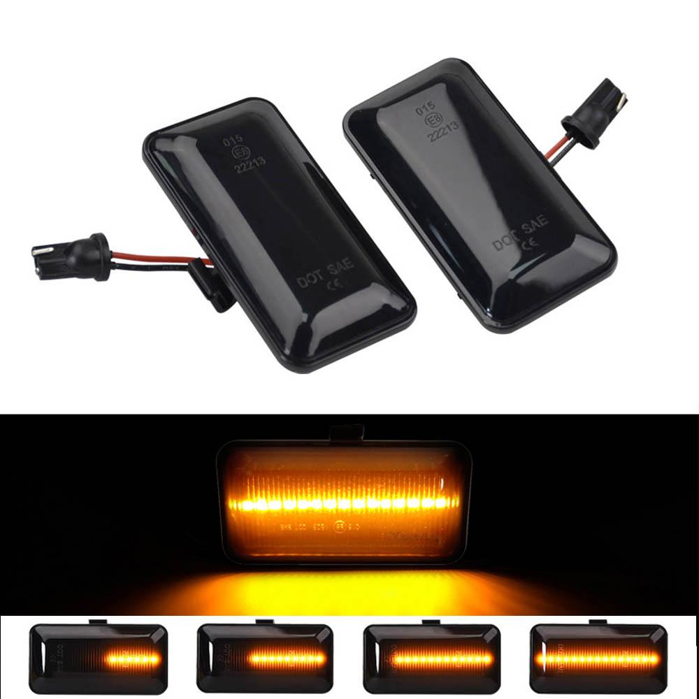 LED Sidomarkeringslampa Blinkers Ljus Flytande Vatten För VW Golf 2 3 Passat B3 Vento Jetta Seat Ibiza 2 Cordoba