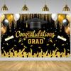 Celebrate Graduates Background Glitter Happy Graduation Banner  Studio Prop