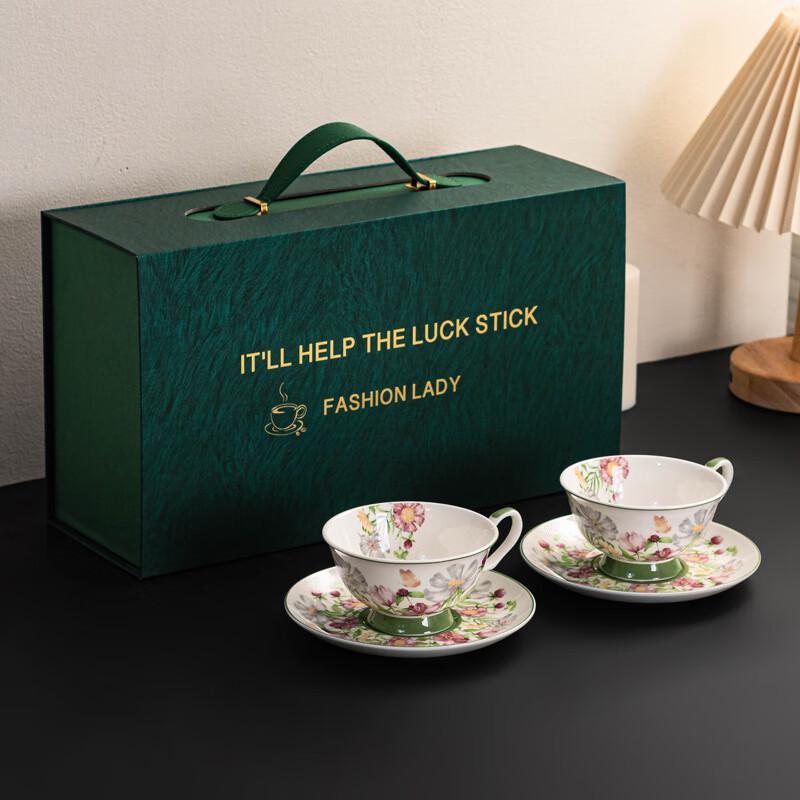 Light Luxury Sunflower Ceramic Coffee Cup & Saucer Set