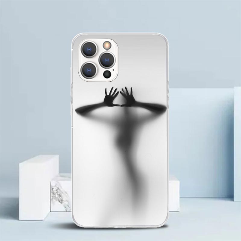 Woman Silhouettes Sexy Lady Girl Phone Case For IPhone 16 17 Air 16E 15 14 Plus 13 Mini 12 11 Pro Max 7 8 + SE 2020 Soft TPU Bac