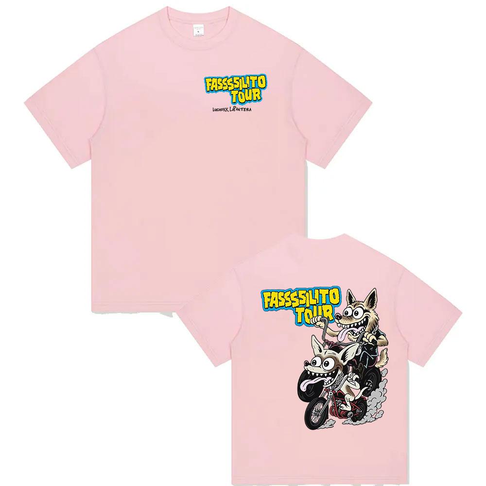 

Ta Facil La Panter Lucho Rk Tour 2026 Merch T Shirt Mens Pop Fashion Oversized Cotton Tshirts Retro Hip Hop Clothing Tshirt M