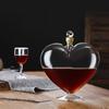 Heart-Shaped Glass Wine Decanter – Transparent Bottle for Red Wine, Whiskey, Champagne, Home Bar Use