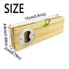 2pcs 2 in 1 Wooden Bottle Opener Practical Leveler with Opener  Kitchen Measuring