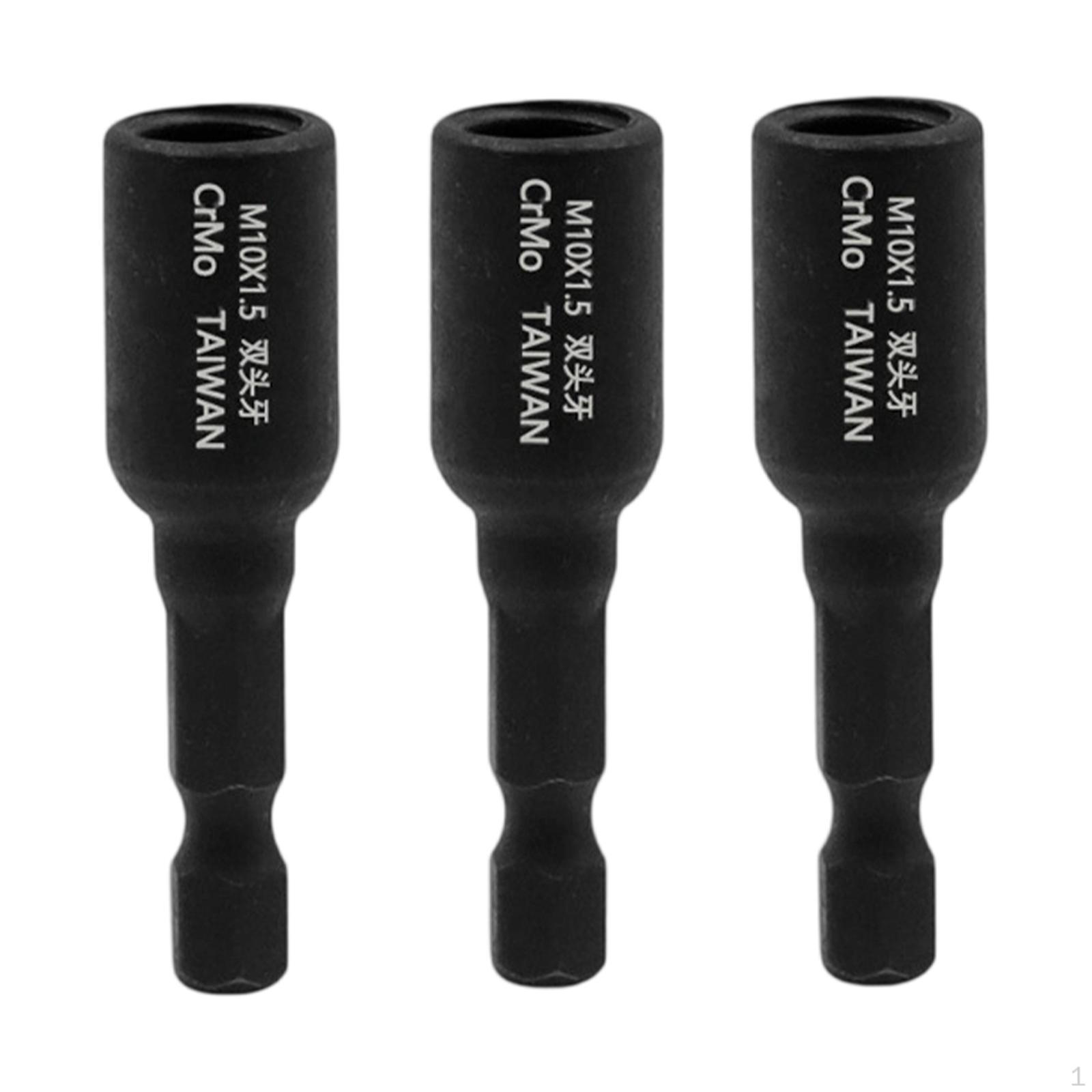 

3 Pieces Hanger Bolt Drivers Drill Driver Bits for Double Headed Screws Sturdy M10