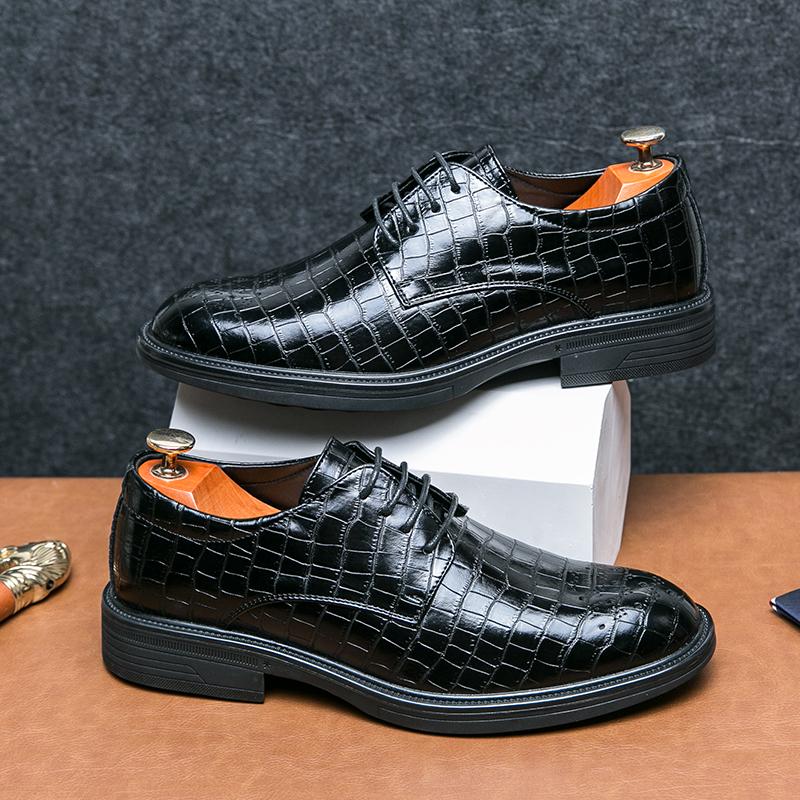 Former Leather Shoes for Men Lace Up Oxfords Wedding party Shoes for Male Dress wedding Shoes Zapatos Para Hombre De Vestir