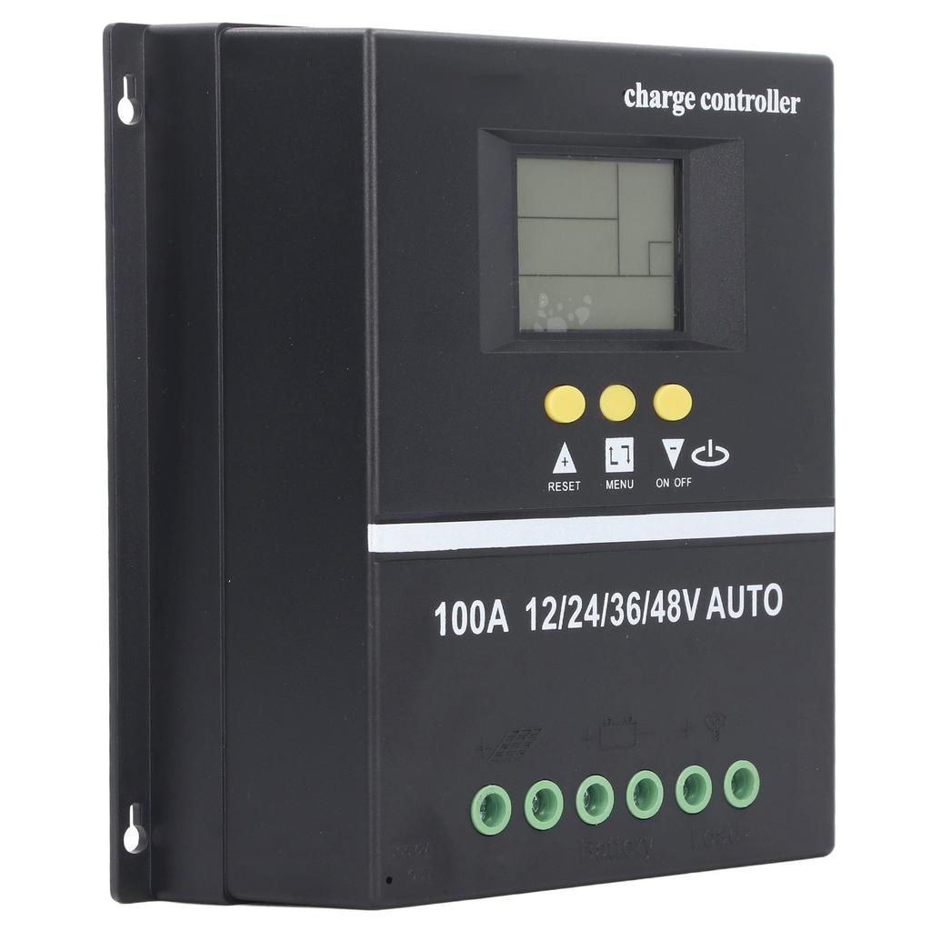 MPPT Solarladeregler Dual-USB-Anschluss Hintergrundbeleuchtetes LCD-Display Solarmodulregler 12V 24V 36V 48V Adaptiv
