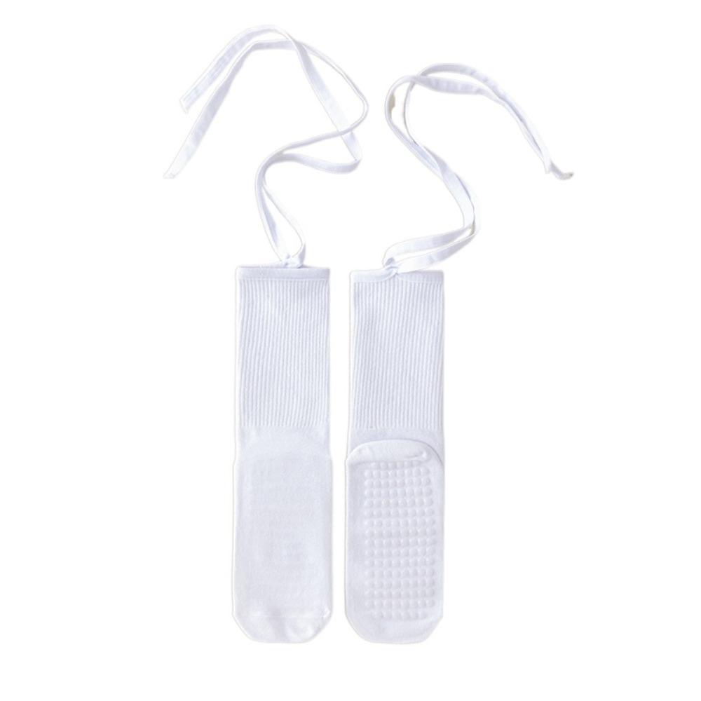 Cotton Lace-up Yoga Socks Mid-calf Mid Length Socks Colorful Pilates Socks Women  Pilates