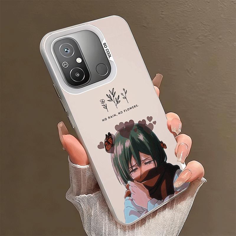 

A-Attack On T-Titan Mikasa Soft Phone Case for Xiaomi Redmi 15C 15 14C 13C 12C Poco X5 X6 X7 Pro X3 F8 F7 Ultra M8 13 12 Cover B Xiaomi Poco X6