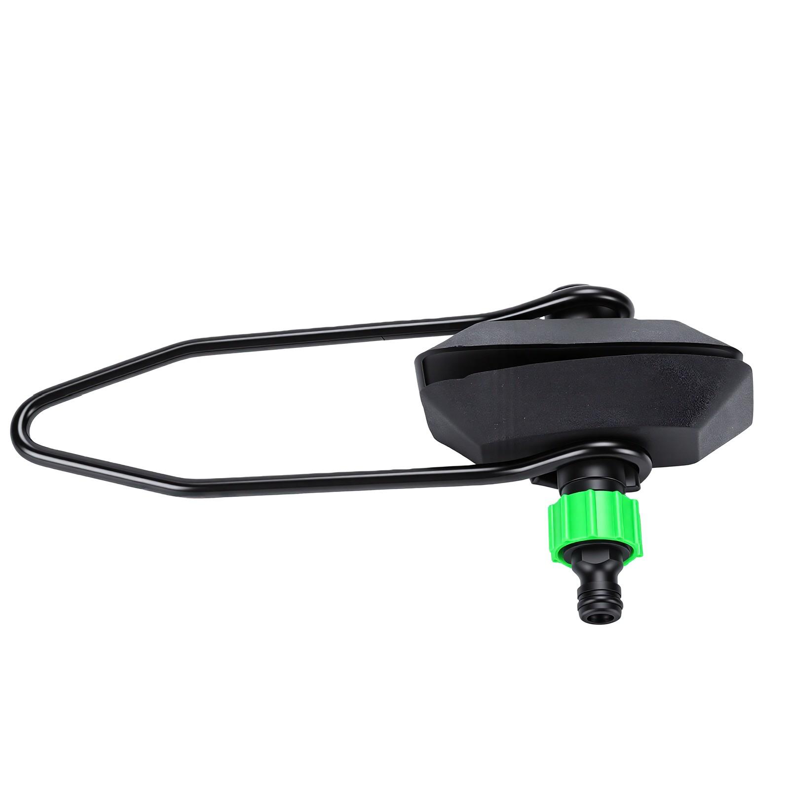 Outboard Motor Muff Black Rubber Marine Engine Motor Flusher with Hose Adapter Replacement for Johnson