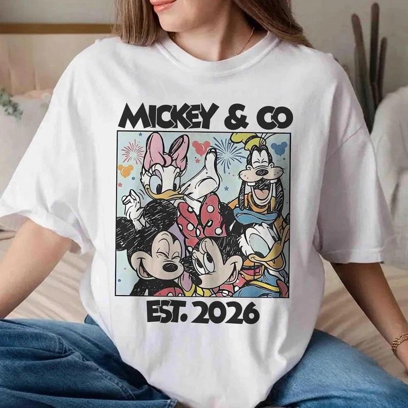 Mickey Co Est 2026 Vacation Mickey And Friends Tshirt Unisex Unisex S