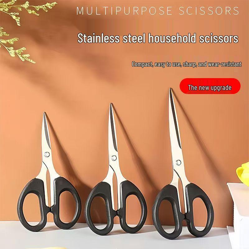 

Stainless Steel Scissors: Safe, Convenient for Home, Office, Sewing & Students 105 Black Scissors Bulk