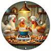 Decorative Metal Wall Art Sign Tin Painting 20x20 cm