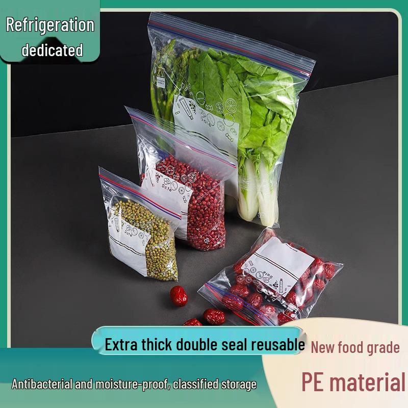 Food-Grade Self-Sealing Fresh-Keeping Bags for Freezers and Refrigerators