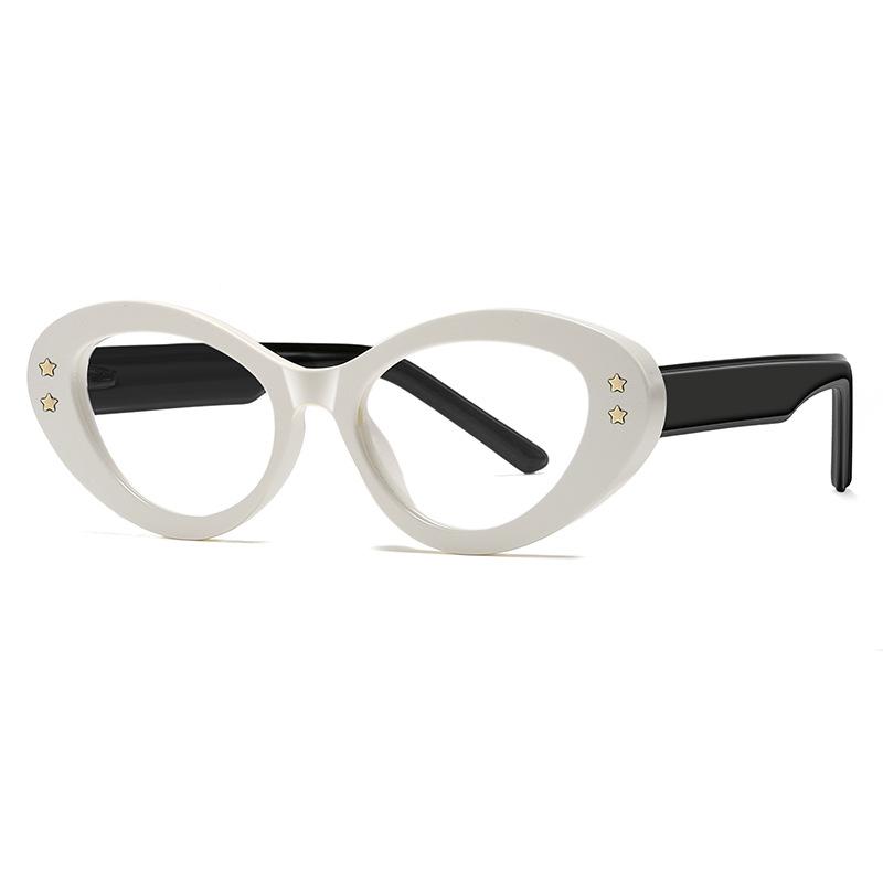 Stars Presbyopia Glasses For Women  Anti Blue Light Cat Eye Reading Glasses Women Popular Decoration Eyeglasses