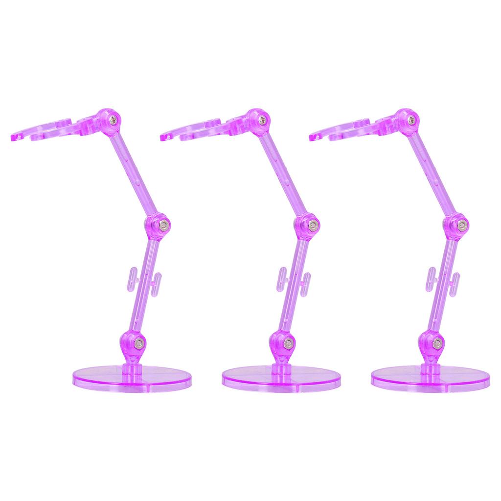 10PCS Action Figure Stand Plastic Translucent Doll Model Support Display Holder Base for 6 Inch
