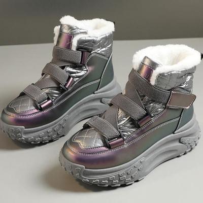 Stivali da neve da donna con plateau Scarpe da donna Plus Caldi Chunky Antiscivolo