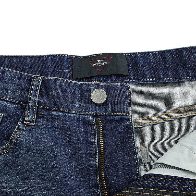 Seven Wolves Men's Lightweight Slim Straight Washed Jeans