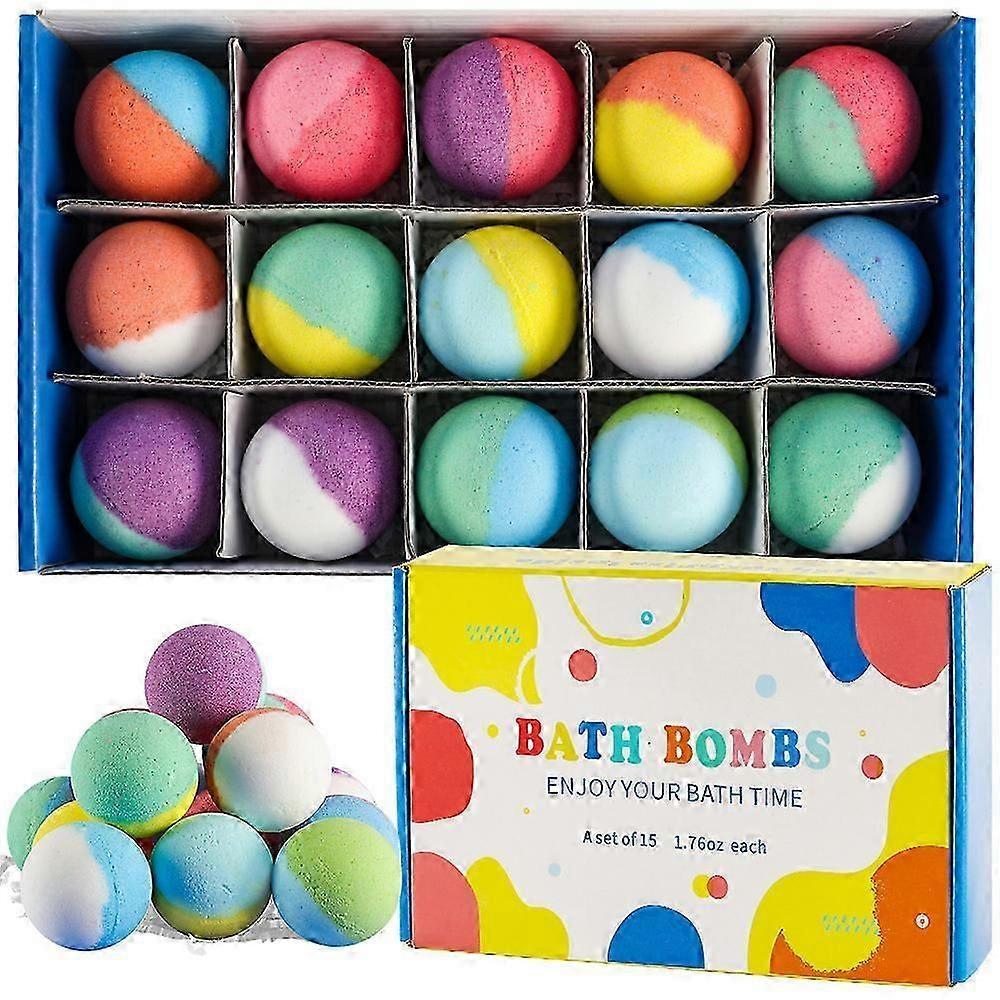 Bath Bombs for Kids with Surprise Inside, 15 Pack Kids Bath Bombs Toys