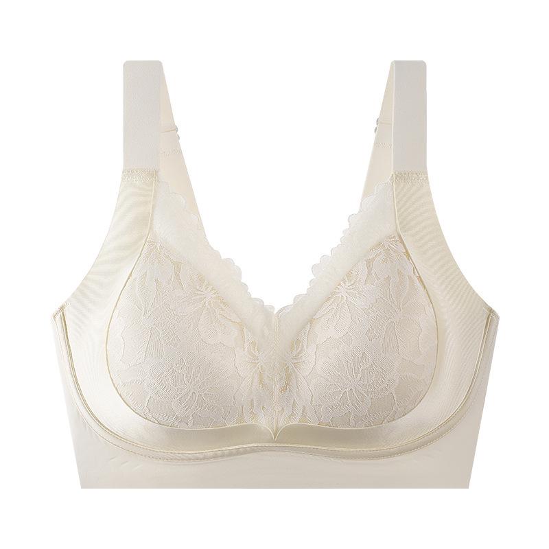 Reggiseno Push-Up in Pizzo per Seno Abbondante - Supporto Laterale, Anti-Rilassamento, Sollevante, Taglie Forti