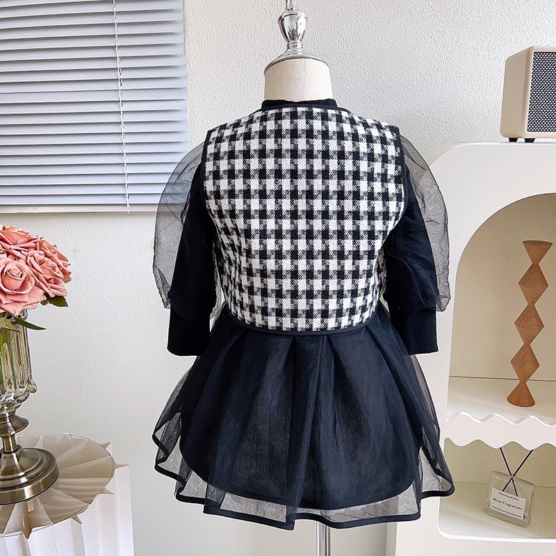 Autumn Baby Girls' Vest Jacket & Dress Set RQ851