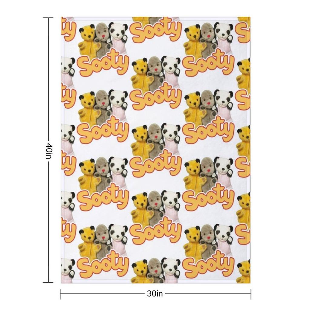 Sooty and Sweep Throw Blanket Furry Luxury St Luxury Hairy Blankets