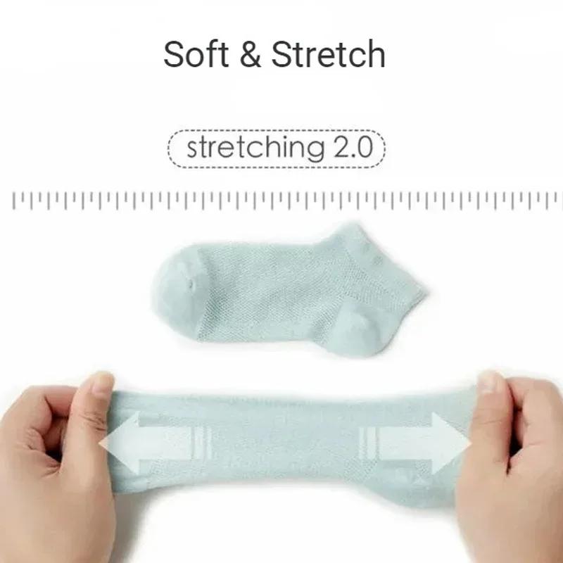 3Pairs/Set Soft Stitch Cute Floor Clothes Stockings Summer Baby Mesh Ankle Short White Sock for Toddler Boys Girls Kids Gifts