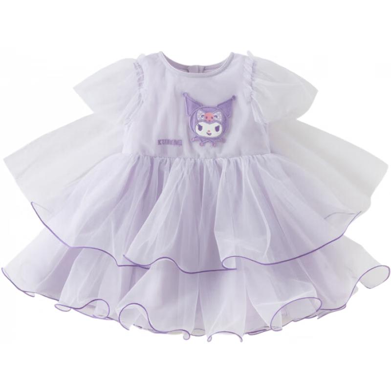 

Сетчатое платье-трапеция для девочек Dave & Bella Kuromi 120cm