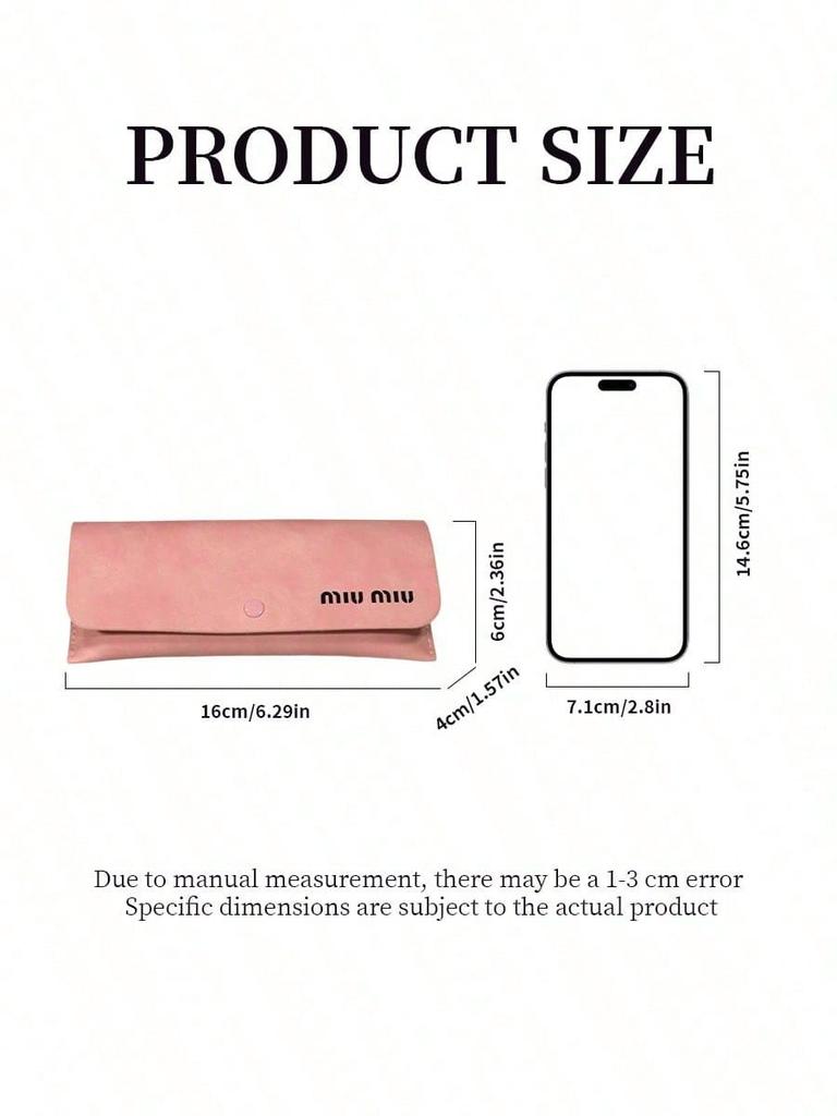 MIU MIU Pink Leather Eyeglasses Case Set