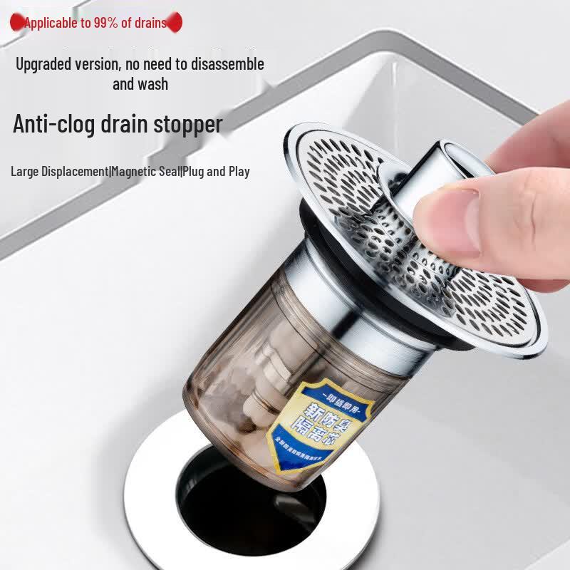 Press-Type Washbasin Pop-up Drain Stopper
