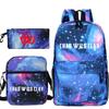 Popular game merchandise printed backpack popular student bag three-piece set