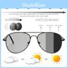 Polarized Photochromic Sunglasses Goggles Men Driving Fishing Glasses Transition