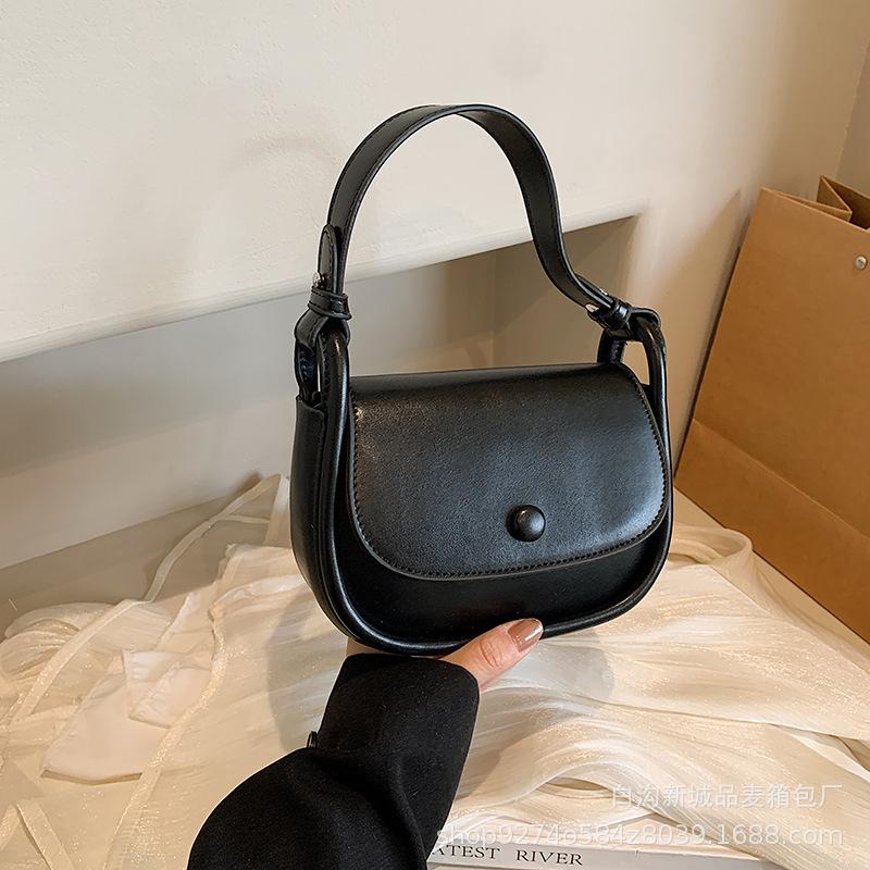 Fashion popular small bag women's 2025 new trendy small fresh women's shoulder bag foreign style underarm crossbody saddle bag