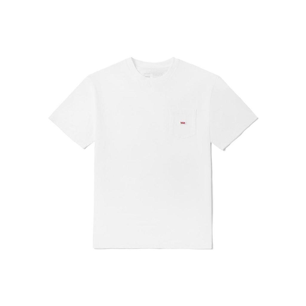 Vans Drop Shoulder Sleeve T Shirt Unisex White VN0A5E5IWHT