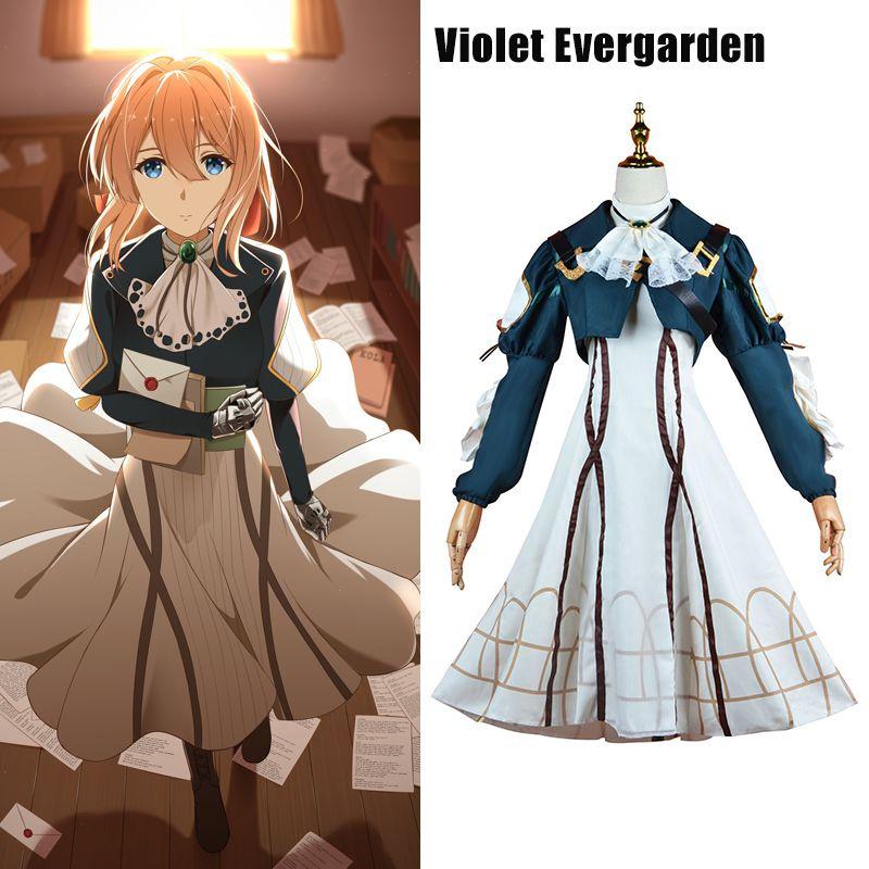 Stunning Violet Evergarden Cosplay Costume Set For Women At Halloween Party