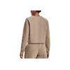 Under Armour Solid Color Crew Neck Long Sleeve T-Shirt Women Tops Brown 1378650-236