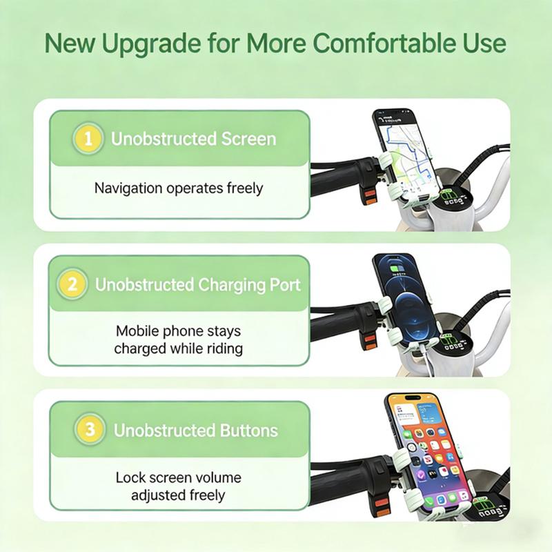 Electric Vehicle, Motorcycle, Phone Holder, Bicycle Shock Absorber, Navigation Holder, Outdoor Riding Phone Holder