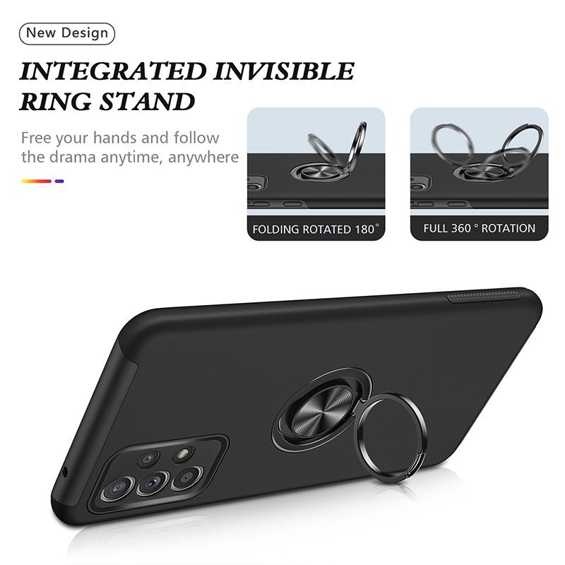 Samsung A52 Car Mount Phone Case with Magnetic Ring, Protects, and Prevents Falls